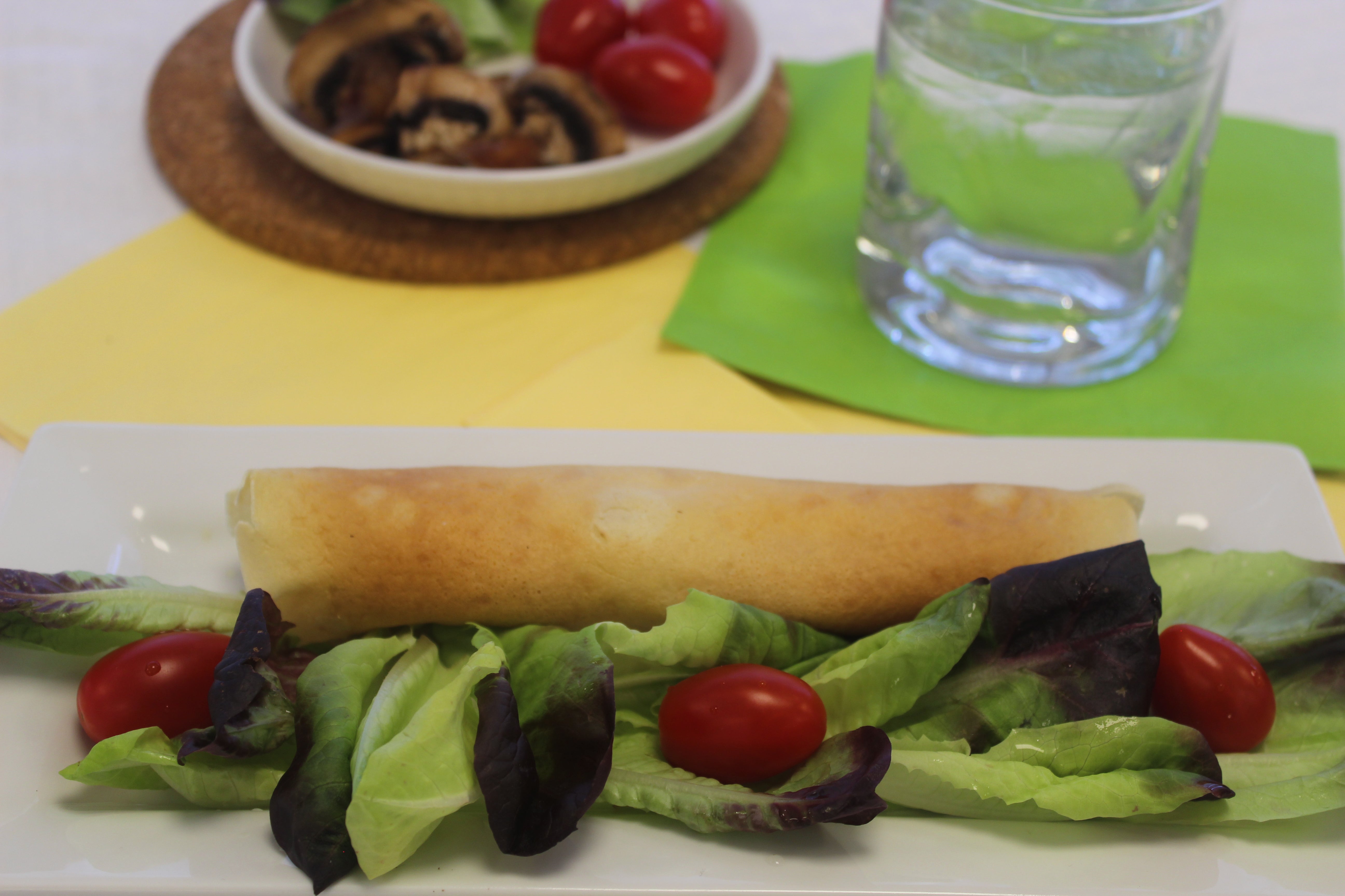 Organic Mushroom & Cheese Crêpe